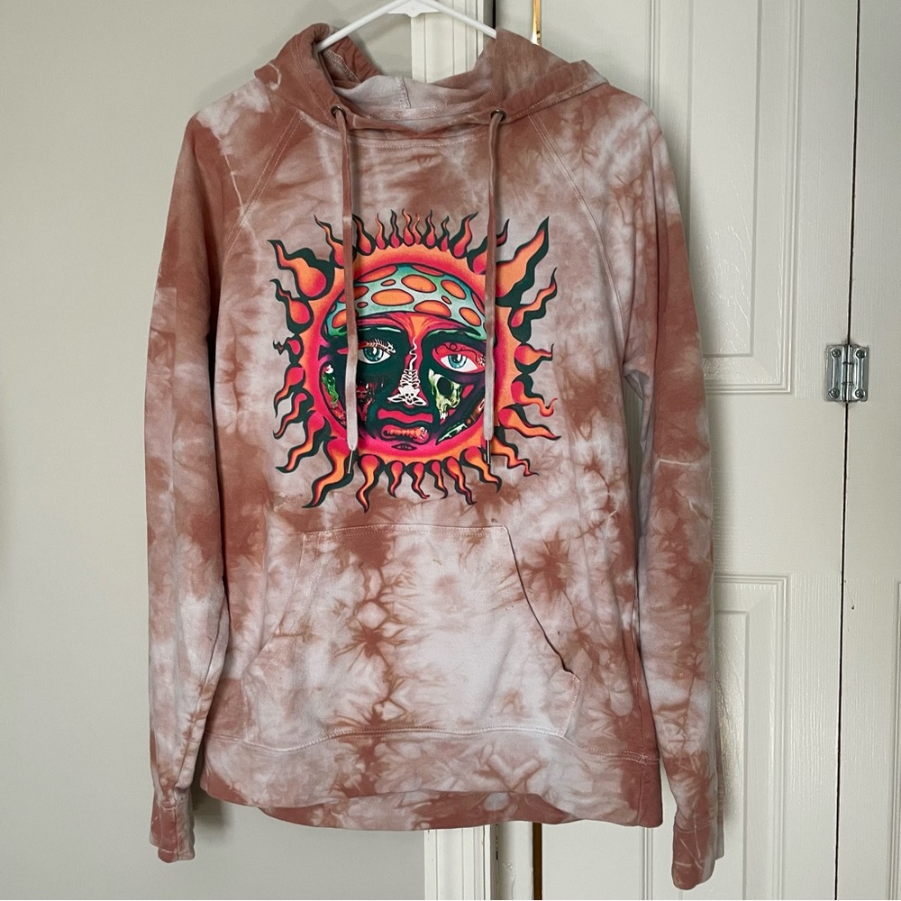 Sublime tan tie dye hoodie size S unisex